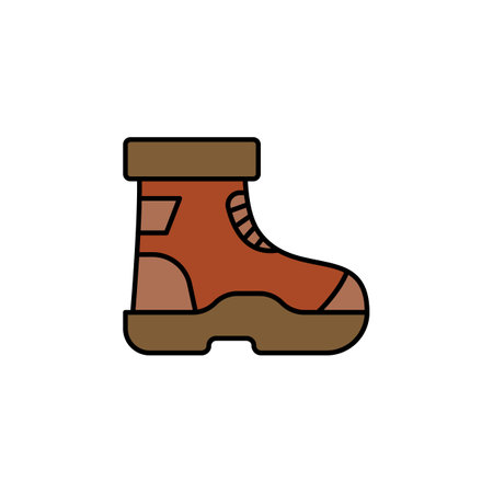 boots line icon. Element of jungle for mobile concept and web apps illustration. Thin lineのイラスト素材