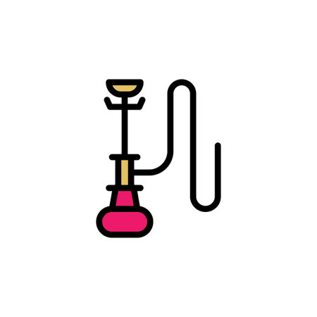 hookah outline icon. Elements of smoking activities illustration icon. Signs and symbols can be used...