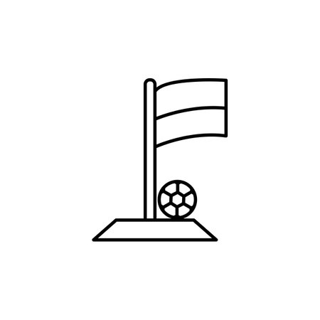 Football player on white backgroundのイラスト素材