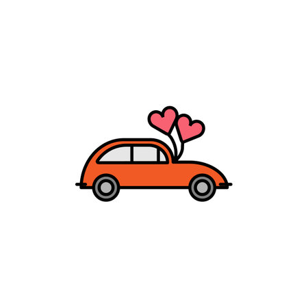 machine line icon. Elements of valentines day illustration icons. Signs, symbols can be used for web, logo, mobile app, UI, UX on white backgroundのイラスト素材