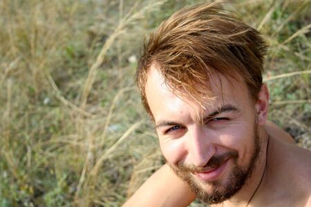 Smiling handsome manの写真素材