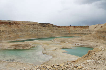 grand prismatic springの写真素材