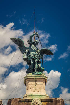 Monument of Angel in Rome, Italyのeditorial素材