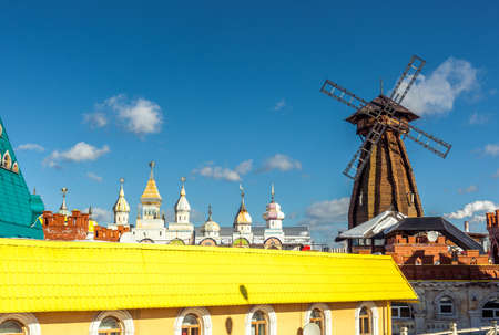 The windmill in Izmailovo Kremlin, Moscowの写真素材