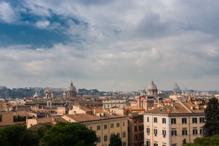 Beautiful panorama of Rome city, Italyの写真素材
