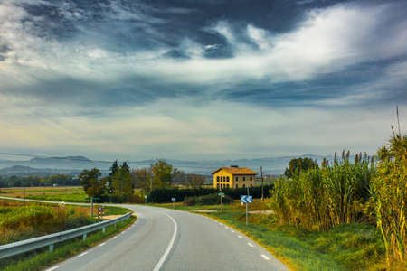 Beautiful nature landscape with vivid colors.の写真素材