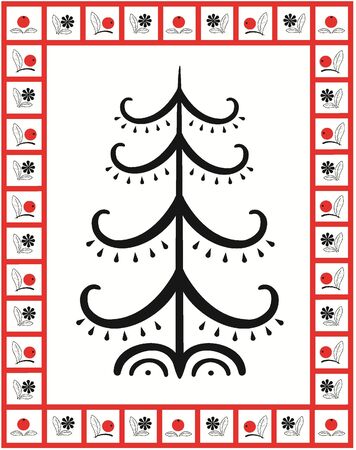 Traditional Painting of Northern Russian Peopleのイラスト素材