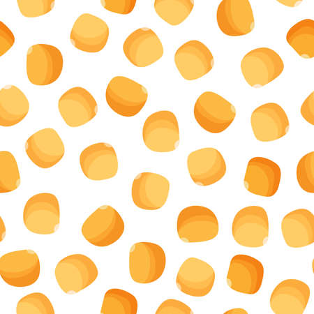 Lupine vector cartoon seamless pattern for template farmer market design, label and packing. Natural energy protein organic super food.のイラスト素材
