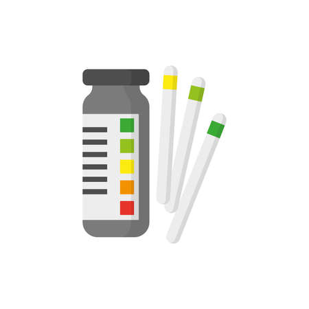 Diagnostic devices disposable blood glucose meter. Medical consept.のイラスト素材