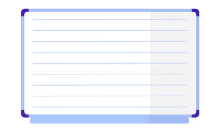 Vector cartoon white striped magnetic board. Back to school.のイラスト素材