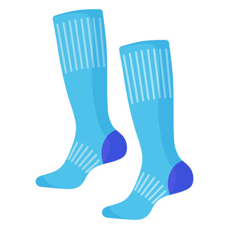 Player uniform, blue gaiters or leggings. 3x3 Basketball sport equipment. summer games. Vector cartoon isolated illustrationのイラスト素材
