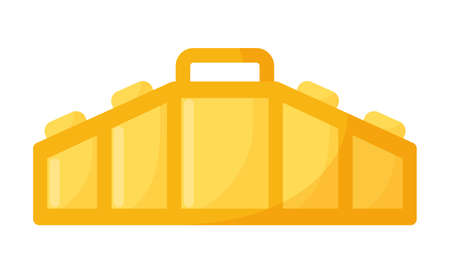 Case for storing a bow for shooting. archery sports equipment. summer games. Vector cartoon isolated illustration.のイラスト素材