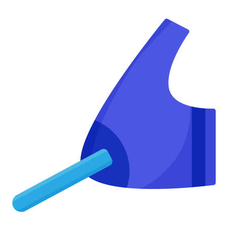 Blue chest guard. archery sports equipment. summer games. Vector cartoon isolated illustration.のイラスト素材