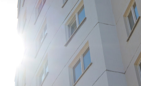 Apartment house with a bottom