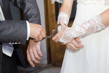 The groom and the brideの写真素材