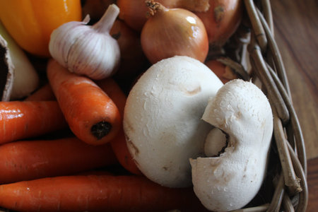 Vegetabble basketの写真素材