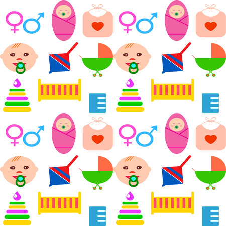 Perfect detailed baby icons made in vectorのイラスト素材