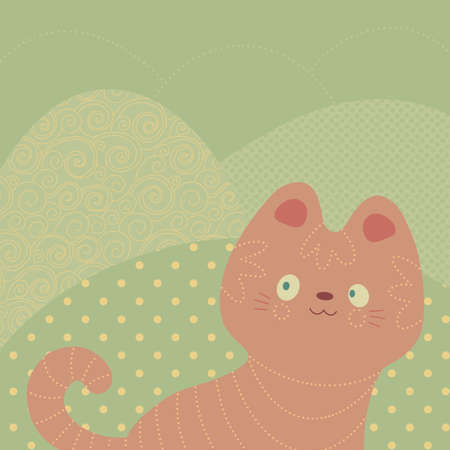 Decorative square banner with tigerの写真素材