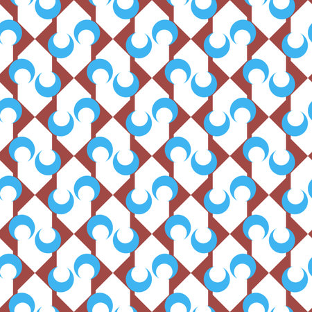 Retro style geometric seamless pattern background vector