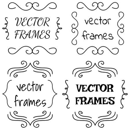 Vintage vector frames.のイラスト素材