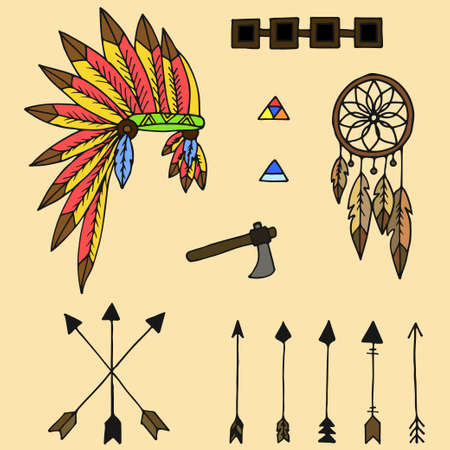 Indian and mexican template for designのイラスト素材