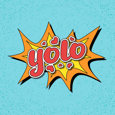 You only live once hand written inspirational lettering vector illustrationのイラスト素材