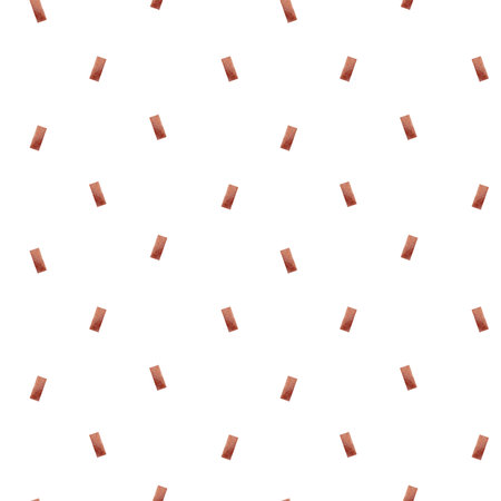 Pattern red dotted stripes, lines. Watercolor illustration festive confetti, seamless print childrens on background for textile design, fabric, packaging, wallpaper, clothes, boys, new year christmasの写真素材