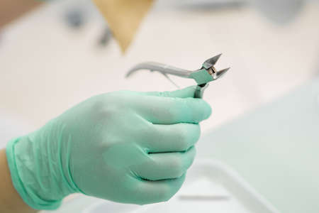 doctor-Podiatry with toolsの写真素材