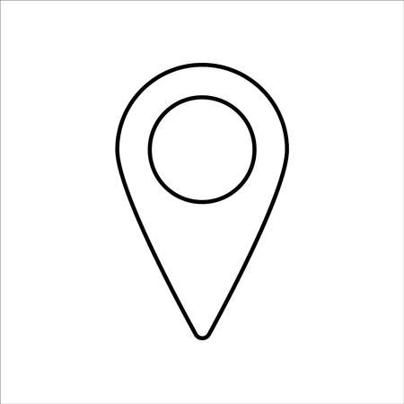 gps glyph flat vector iconのイラスト素材