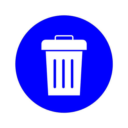 trash can icon, symbol design templateのイラスト素材