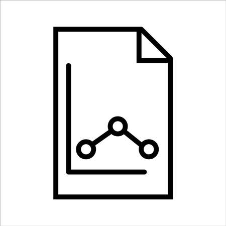 Graph Icon in trendy flat style isolated on grey background. Chart bar symbol for your web site designのイラスト素材