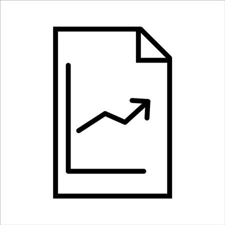 Graph Icon in trendy flat style isolated on grey background.のイラスト素材