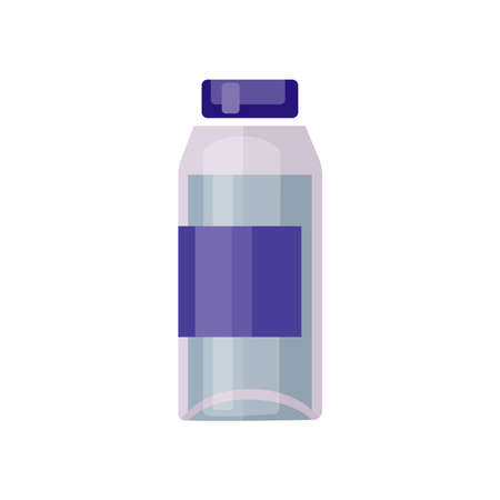 Vaccine jar on a white background. Vector illustrationのイラスト素材