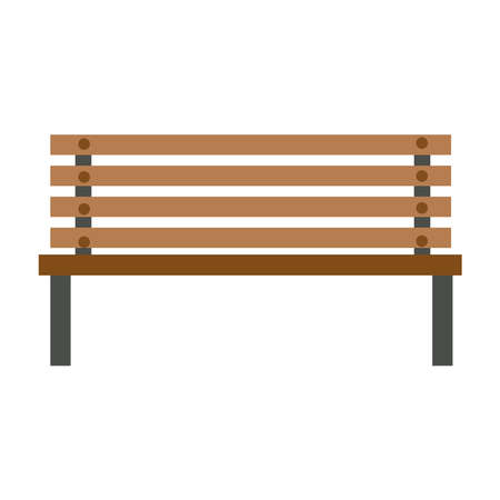 Bench icon on a white background. Vector illustrationのイラスト素材