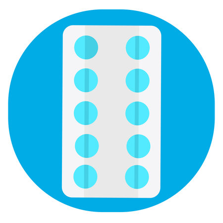 Pills on a white background.のイラスト素材