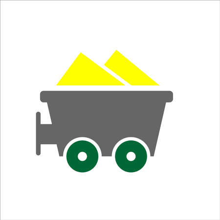 coal vector glyph color iconのイラスト素材