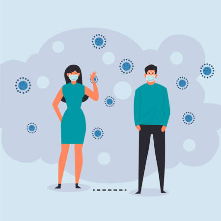 Doctor's picture on a white background. Coronavirusのイラスト素材