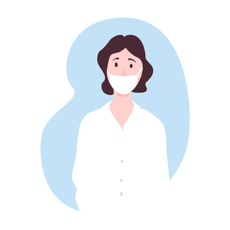 Doctor's picture on a white background. Coronavirusのイラスト素材