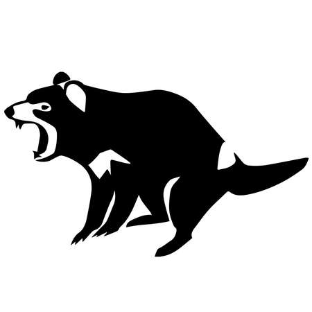 tasmanian devil illustration isolated on backgroundのイラスト素材