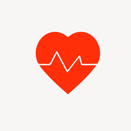 Heart icon isolated on white background