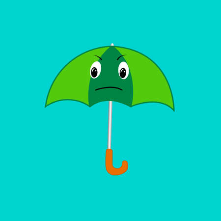 Umbrella isolated on background cartoon styleのイラスト素材