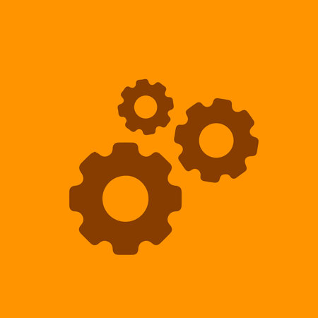 Isolated gear on background vector illustrationのイラスト素材