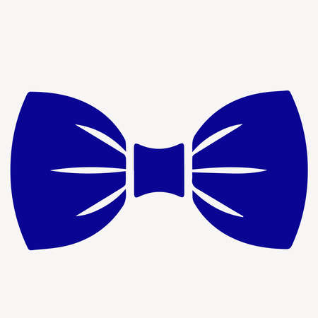 Blue bow sign isolated on backgroundのイラスト素材