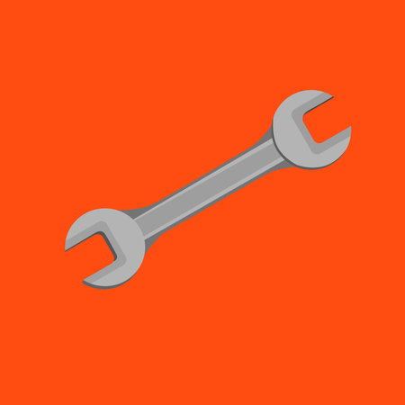 Wrench icon service logo on background