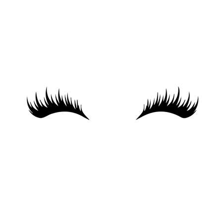 eyelash icon isolated on backgroundのイラスト素材