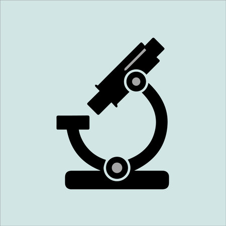 Microscope icon on a white background