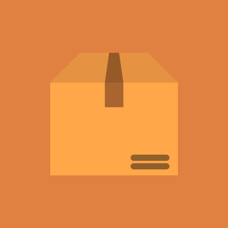 postal parcel box vector illustrationのイラスト素材