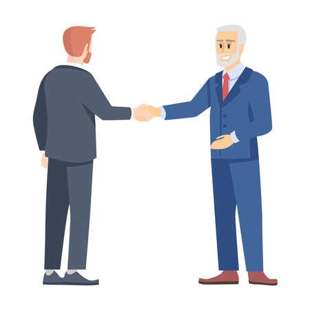 Picture of business meeting on a white background.のイラスト素材