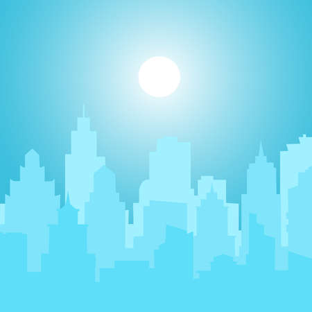 Picture of blurred city. Vectorのイラスト素材