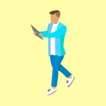3d picture of businessman on background